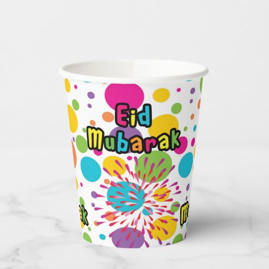 Gobelets En Papier Coupe du papier Eid Splash (Gauche)