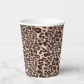 Gobelets En Papier Coupe du Poster de animal de papier Leopard (Droite)