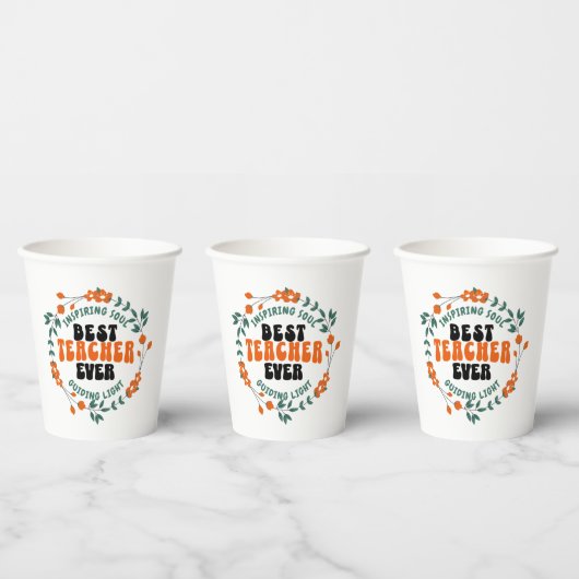 Gobelets En Papier Coupe du Teacher Appreciation Party (Multi)