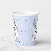 Gobelets En Papier Coupe éffrayant papier - Bleu (Gauche)