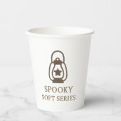 Gobelets En Papier Coupe éffrayante en papier d'Halloween (Recto)