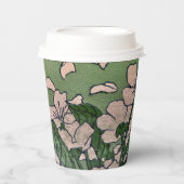 Gobelets En Papier Coupe en cascade en fleurs roses (Recto)