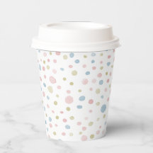 Coupe en papier Andie Confetti Watercolor Dots