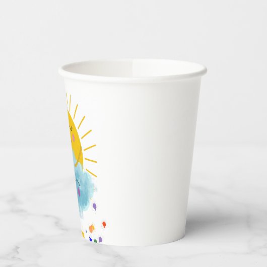Gobelets En Papier Coupe en papier arc-en-ciel (Gauche)