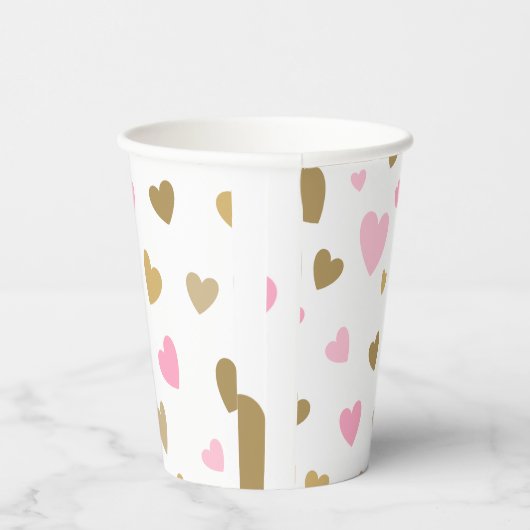 Gobelets En Papier Coupe en papier brillant et classique (Droite)