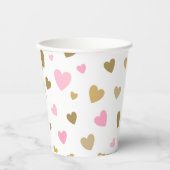 Gobelets En Papier Coupe en papier brillant et classique (Recto)