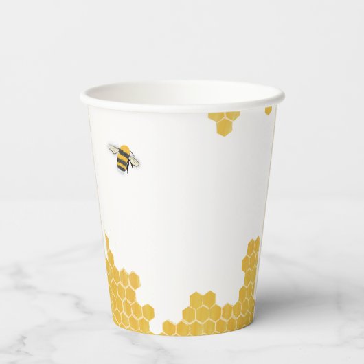 Gobelets En Papier Coupe en papier d'abeille (Verso)