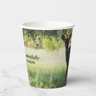 Gobelets En Papier Coupe en papier de cerf blanc - Beau Random
