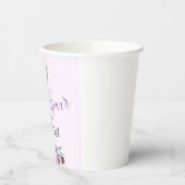 Gobelets En Papier Coupe en papier d'éléphant violet à montgolfière (Gauche)