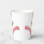 Gobelets En Papier Coupe en papier design de baseball (Droite)