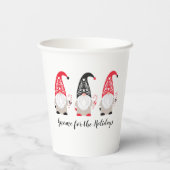 Gobelets En Papier Coupe en papier Gnome de Noël (Verso)