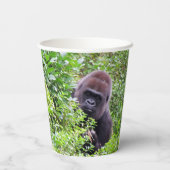 Gobelets En Papier Coupe en papier Peek-A-Boo Gorilla (Verso)