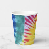 Gobelets En Papier Coupe en papier Tee Dye Couleurs arc-en-ciel (Droite)