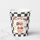 Gobelets En Papier Coupe Fast One Racing Anniversaire (Verso)