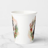 Gobelets En Papier Coupe festive Doberman Christmas Wreath (Gauche)