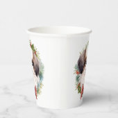 Gobelets En Papier Coupe festive japonaise de germe de Noël (Droite)