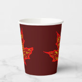 Gobelets En Papier Coupe Fiery Leaf Paper (Gauche)