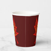 Gobelets En Papier Coupe Fiery Leaf Paper (Droite)