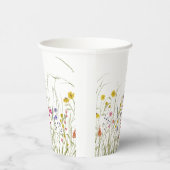 Gobelets En Papier Coupe Fleur sauvage aquarelle (Droite)