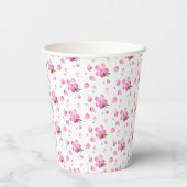 Gobelets En Papier Coupe florale (Verso)
