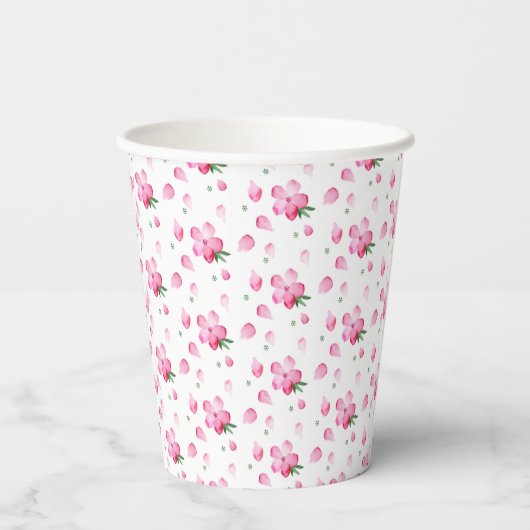 Gobelets En Papier Coupe florale (Verso)