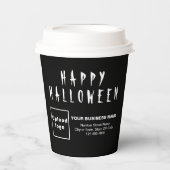 Gobelets En Papier Coupe Halloween Business Black Paper (Recto)