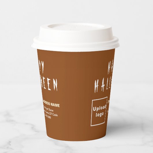 Gobelets En Papier Coupe Halloween Business Brown Paper (Gauche)