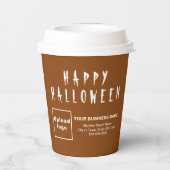 Gobelets En Papier Coupe Halloween Business Brown Paper (Verso)