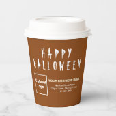 Gobelets En Papier Coupe Halloween Business Brown Paper (Recto)
