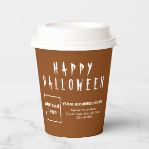 Gobelets En Papier Coupe Halloween Business Brown Paper
