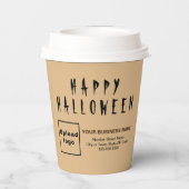 Gobelets En Papier Coupe Halloween Business Light Brown Paper (Verso)