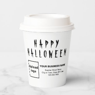 Gobelets En Papier Coupe Halloween Business Livre blanc