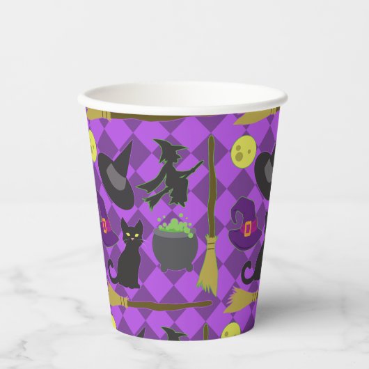 Gobelets En Papier Coupe Halloween Witches Paper Cup (Recto)