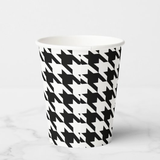 Gobelets En Papier Coupe Houndstooth Check Paper Cup (Droite)