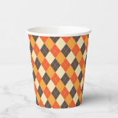 Gobelets En Papier Coupe Jacquard de papier couleur automne (Gauche)