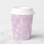 Gobelets En Papier Coupe Lavender Snowflake DEUX (Droite)