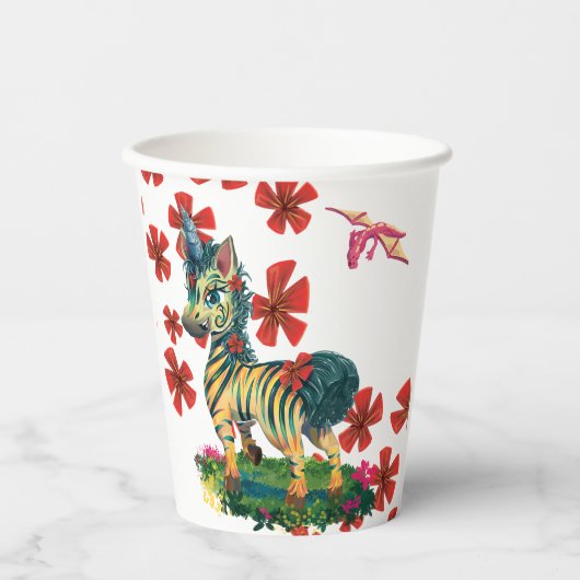 Gobelets En Papier Coupe LeeNeigh jetable (Recto)