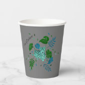 Gobelets En Papier Coupe Léopard de fraîcheur (Recto)