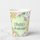 Gobelets En Papier Coupe Magic Caticorn anniversaire de papier (Verso)