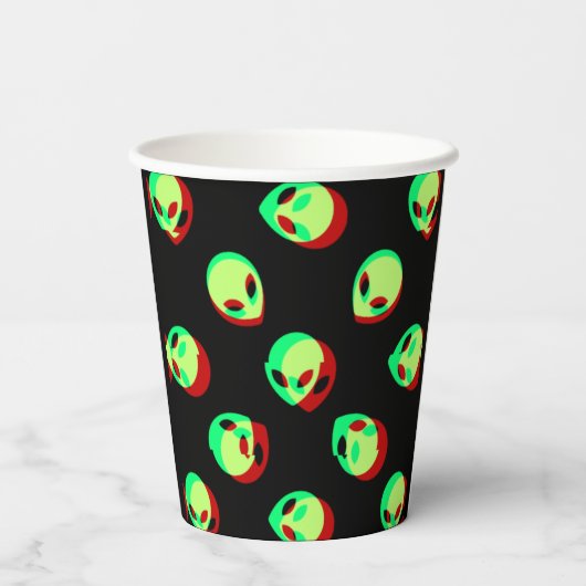 Gobelets En Papier Coupe papier Alien (Verso)