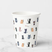 Gobelets En Papier Coupe Papier Chats & Couteaux (Verso)
