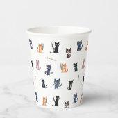 Gobelets En Papier Coupe Papier Chats & Couteaux (Gauche)