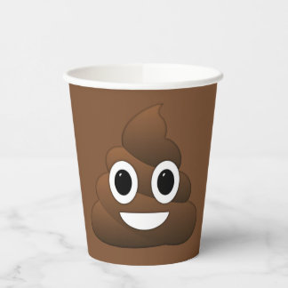 Gobelets En Papier Coupe Papier Poop Emoji 8oz