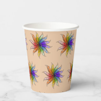 Gobelets En Papier Coupe papier - Roue couleur plumes