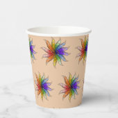 Gobelets En Papier Coupe papier - Roue couleur plumes (Gauche)