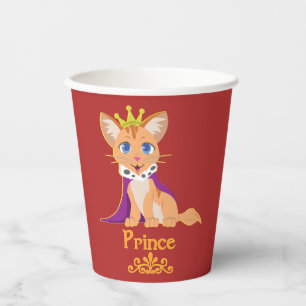 Gobelets En Papier Coupe Prince Kitten de papier