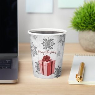Gobelets En Papier Coupe Red Christmas Giant de papier de vacances