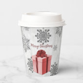 Gobelets En Papier Coupe Red Christmas Giant de papier de vacances (Verso)