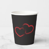 Gobelets En Papier Coupe Red Double Coeur Papier (Recto)