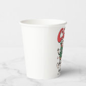 Gobelets En Papier Coupe rétro de vacances au chocolat chaud (Droite)